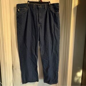 Carhartt FR Jeans‎ Mens 46 X 30 Flame Resistant Blue Workwear Denim Pants Work